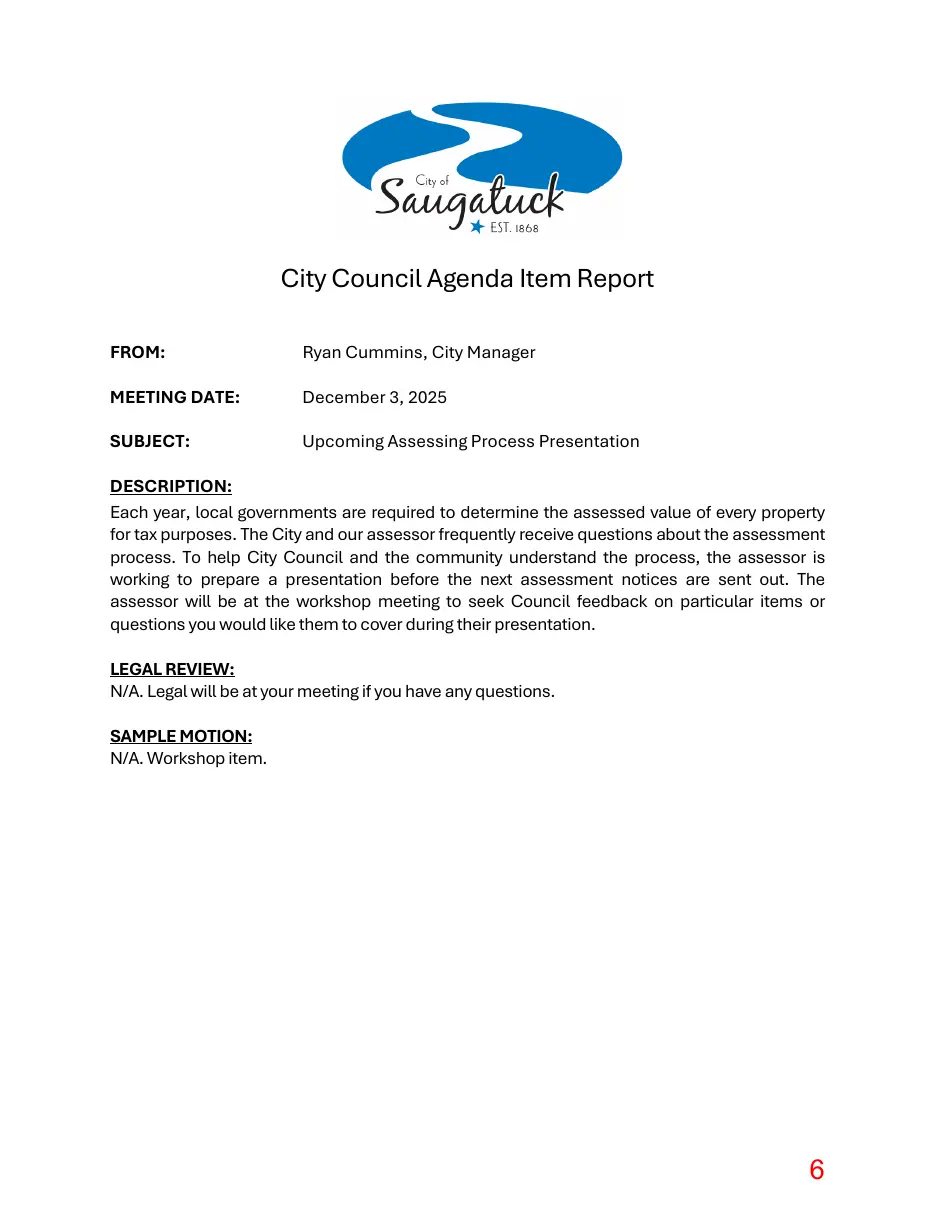 Page 6 of the packet; its text follows