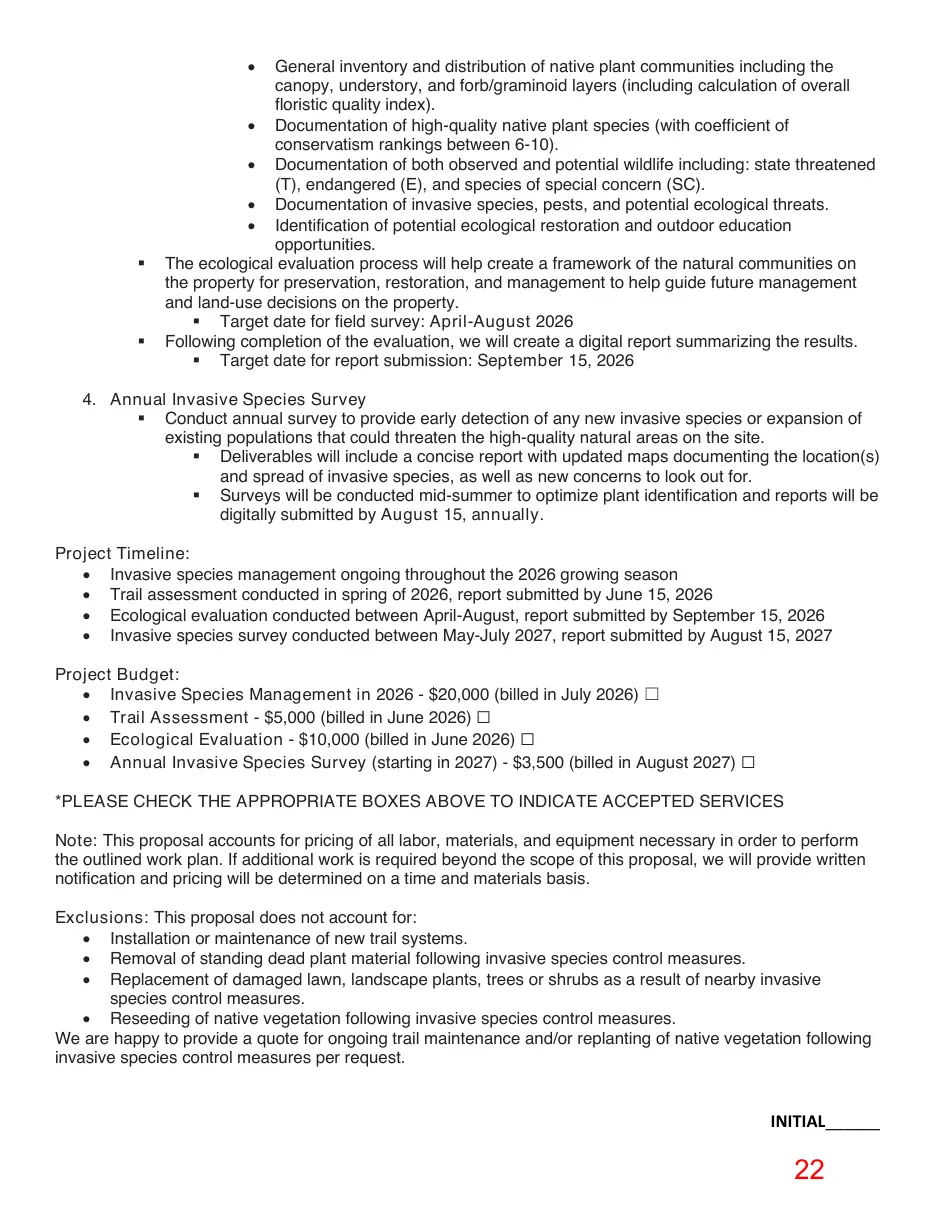 Page 22 of the packet; its text follows