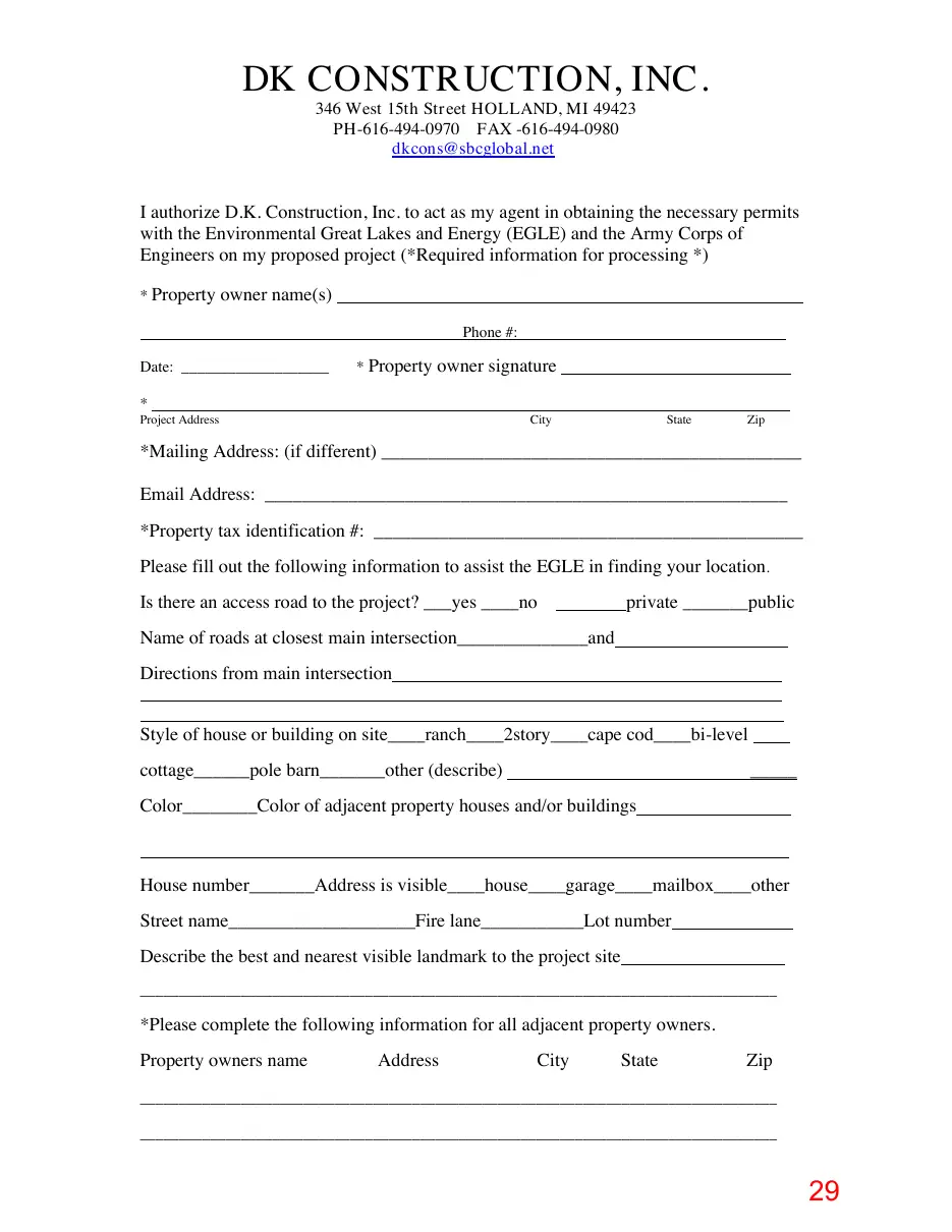 Page 29 of the packet; its text follows