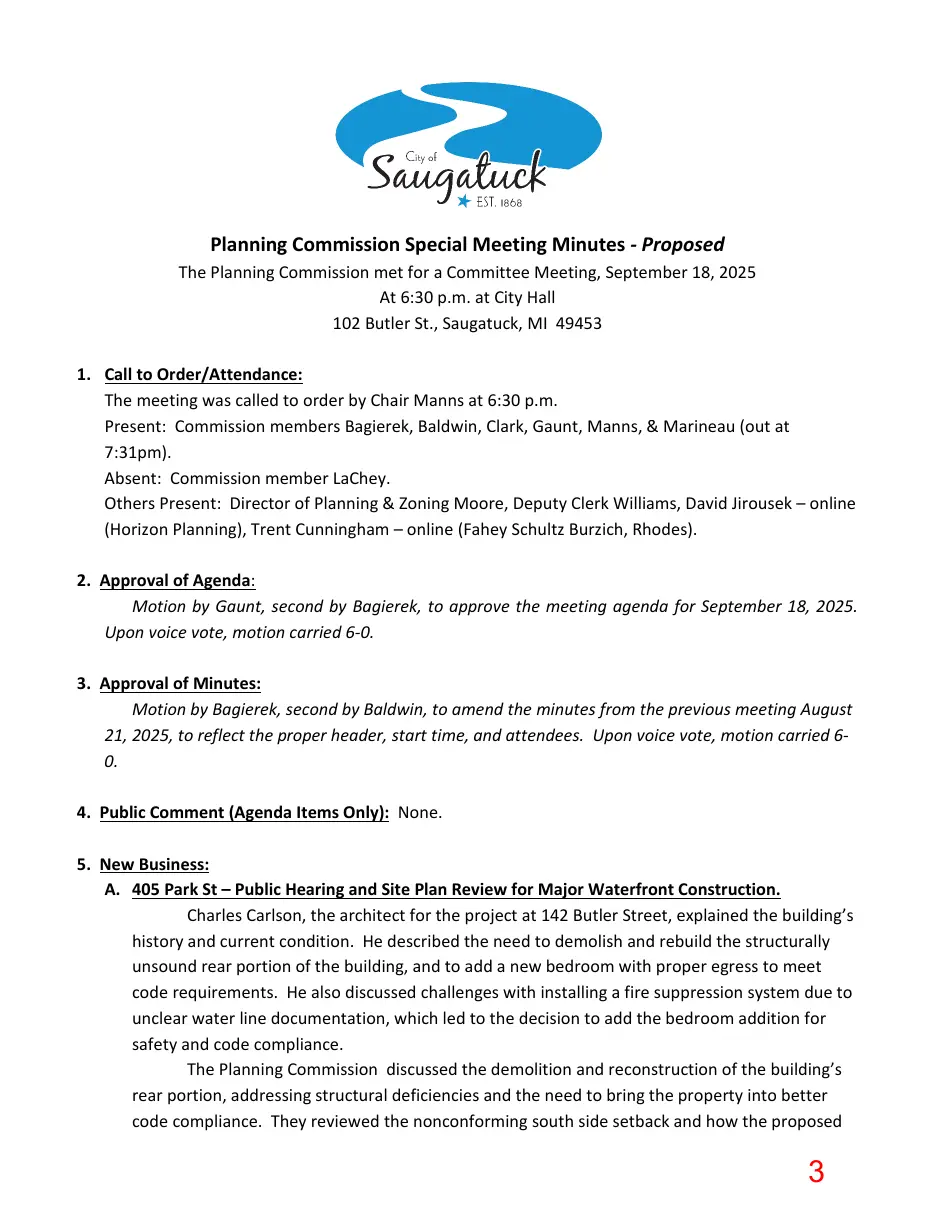 Page 3 of the packet; its text follows
