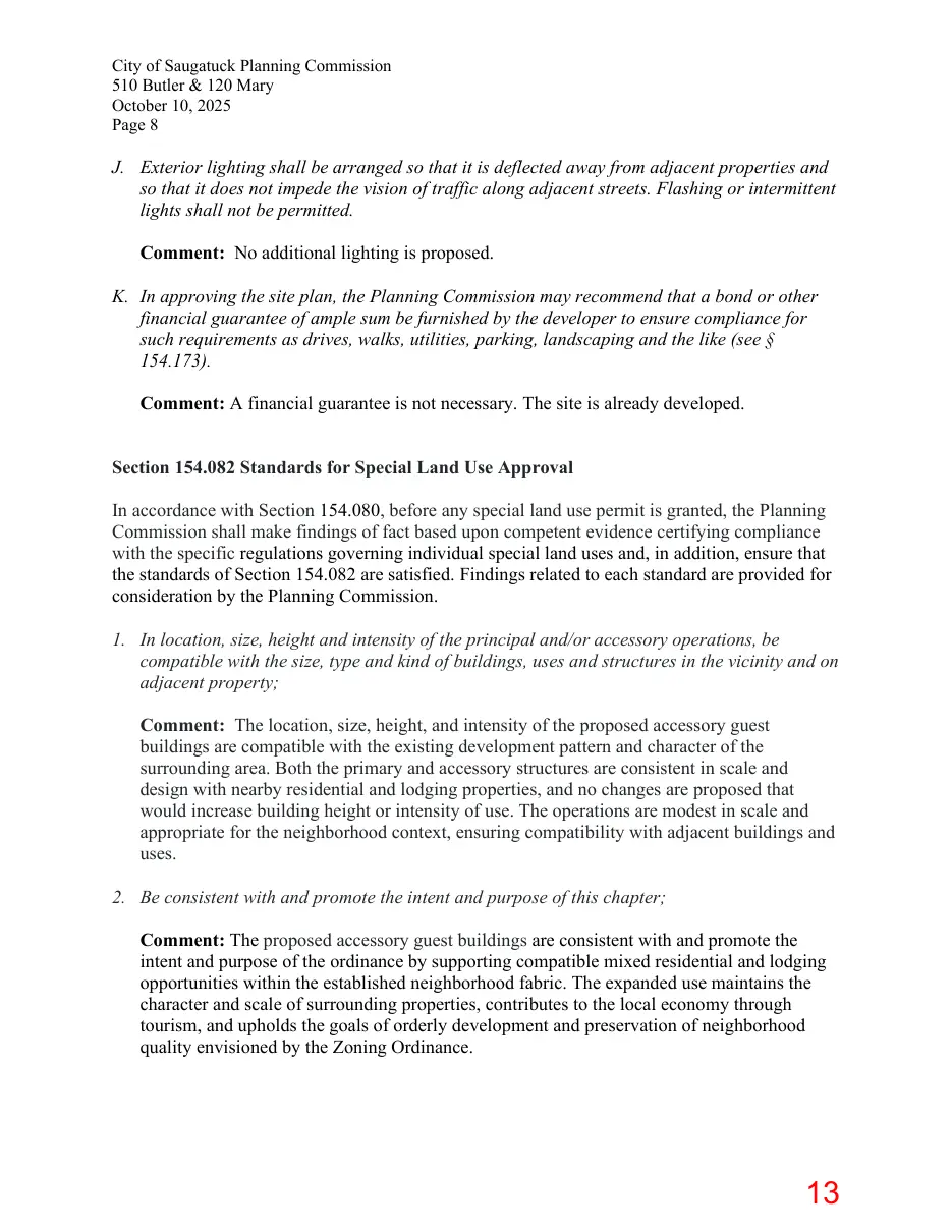 Page 13 of the packet; its text follows