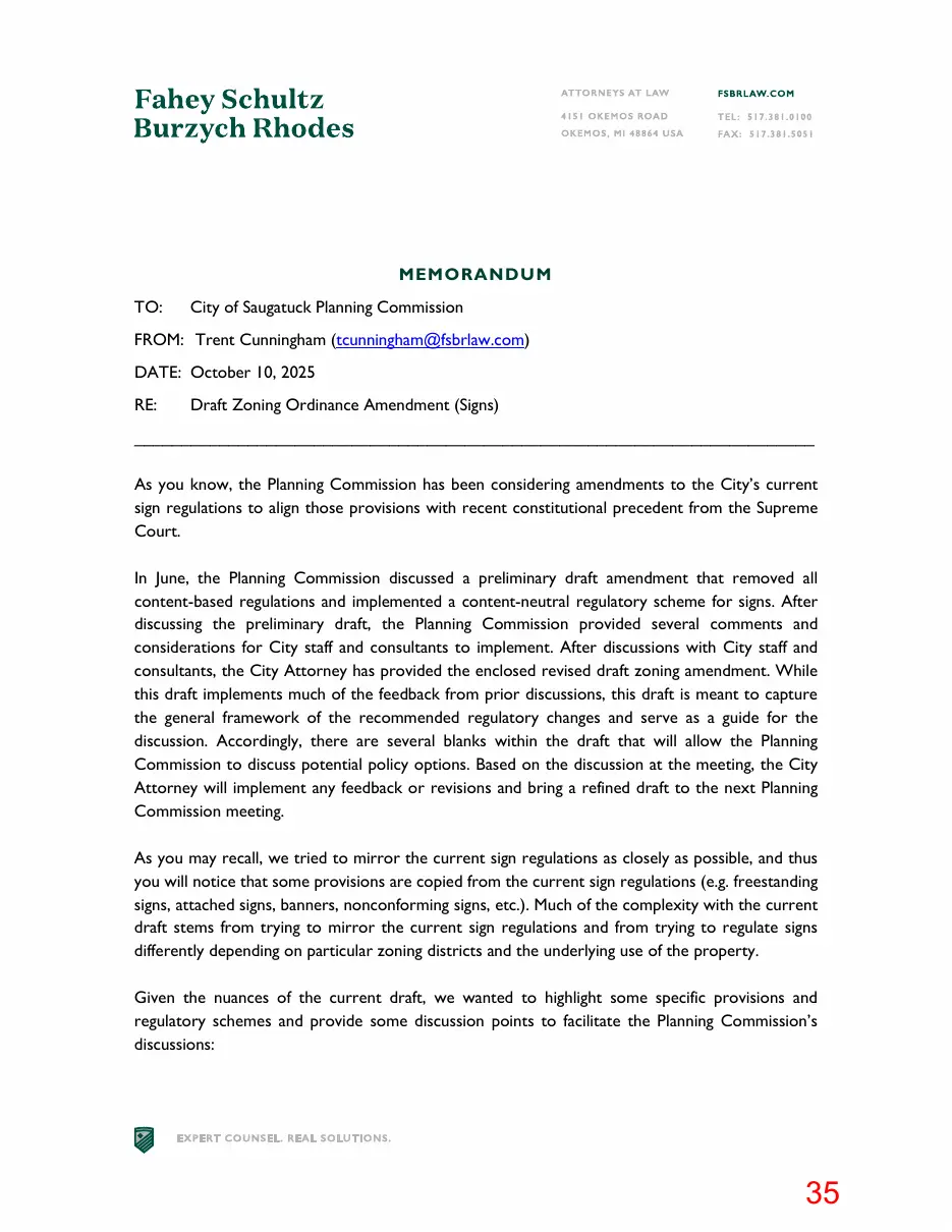 Page 35 of the packet; its text follows
