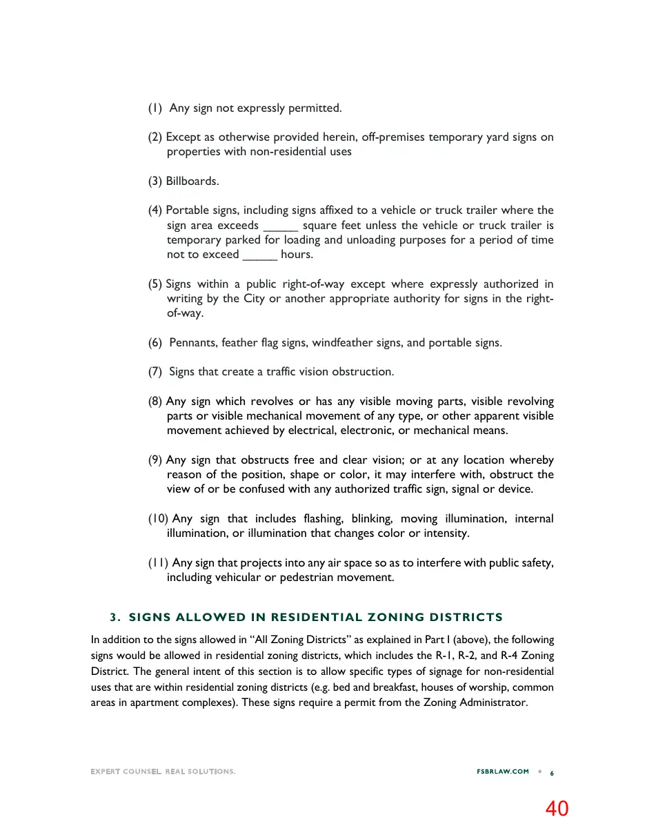 Page 40 of the packet; its text follows