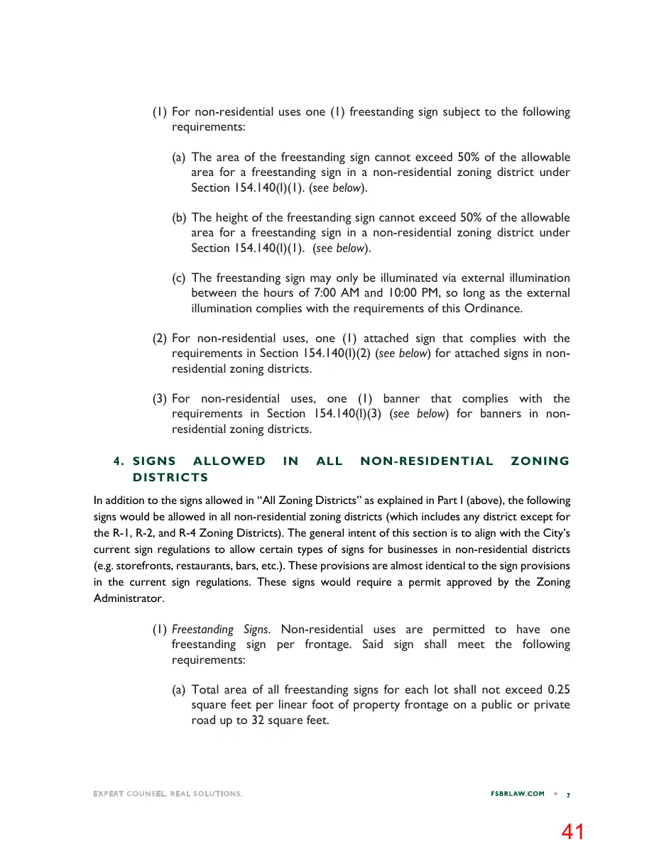 Page 41 of the packet; its text follows