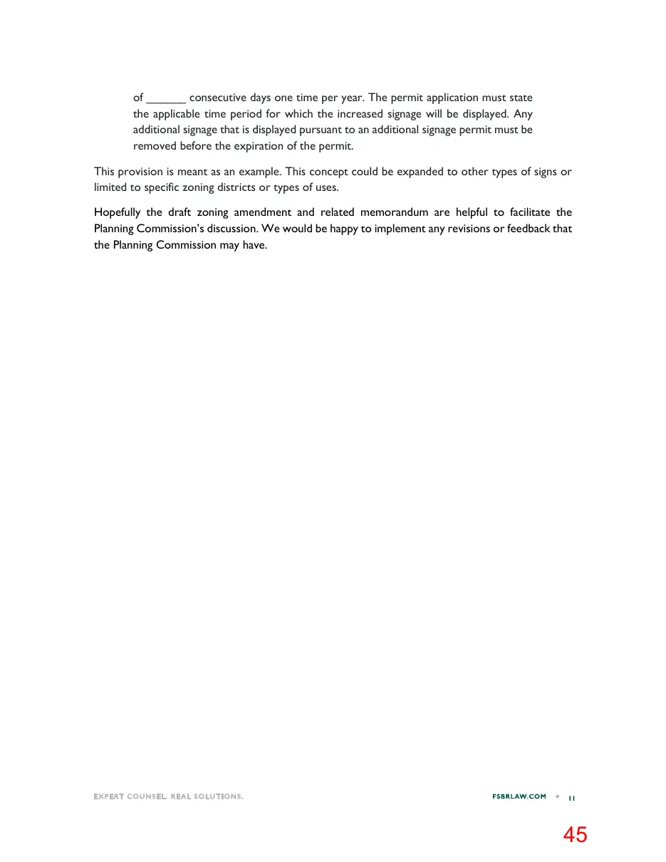 Page 45 of the packet; its text follows