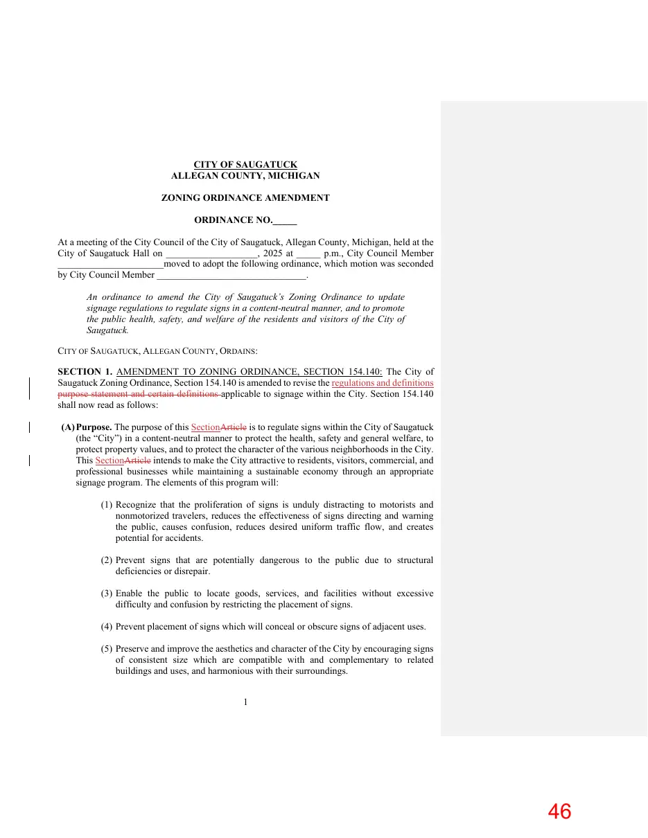 Page 46 of the packet; its text follows