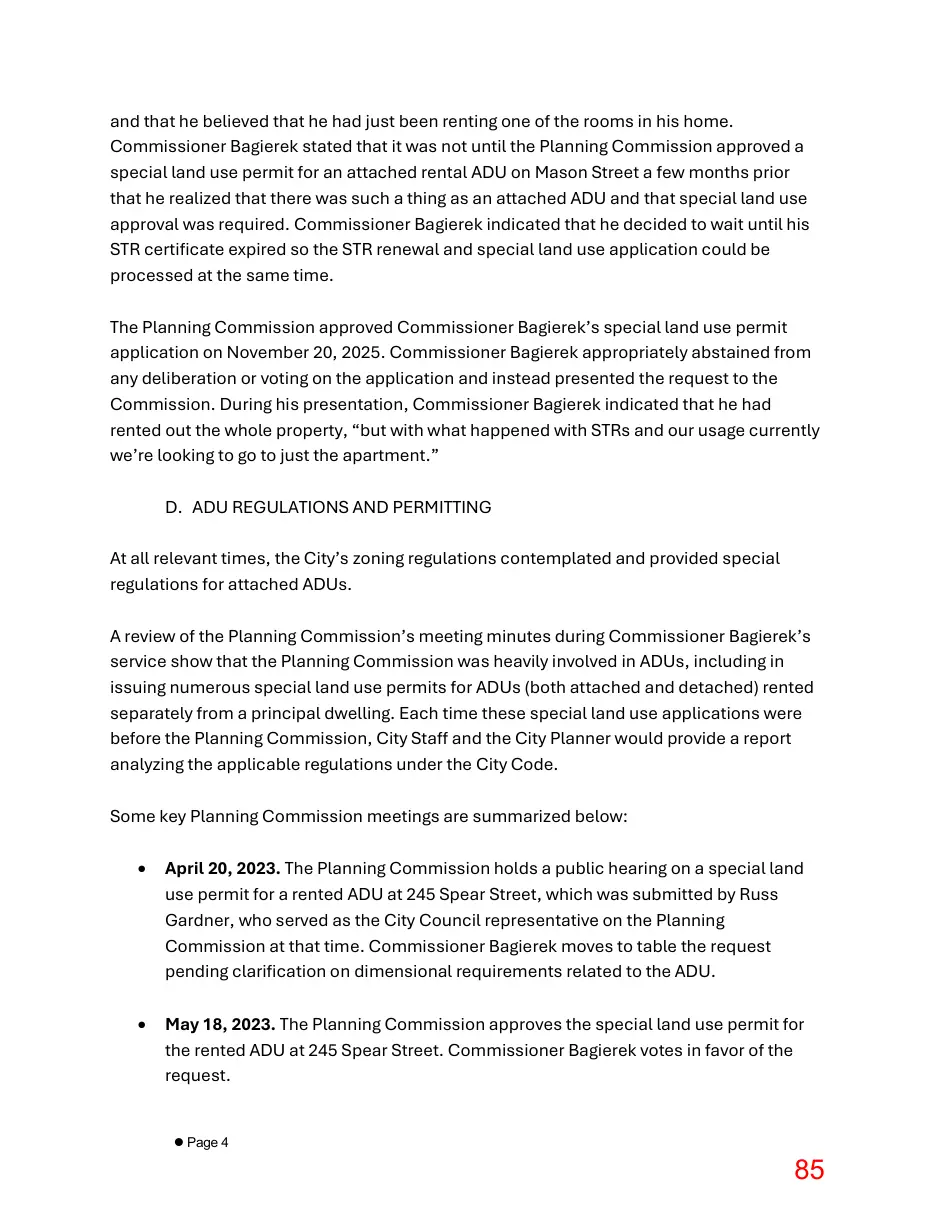 Page 85 of the packet; its text follows