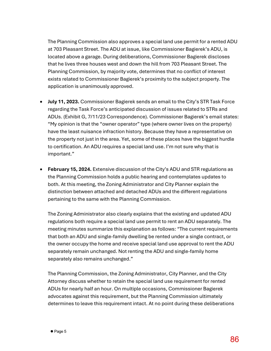 Page 86 of the packet; its text follows
