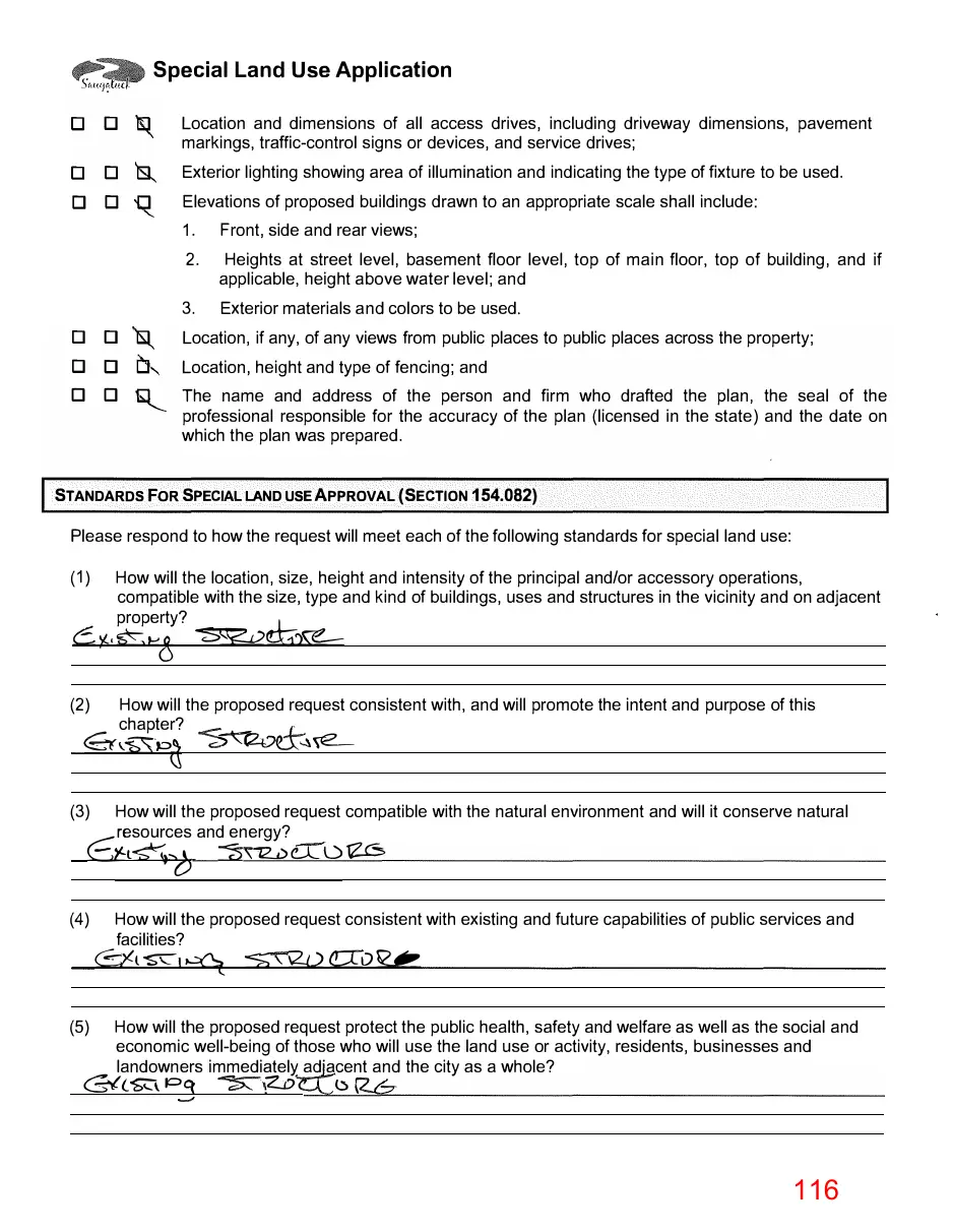 Page 116 of the packet; its text follows