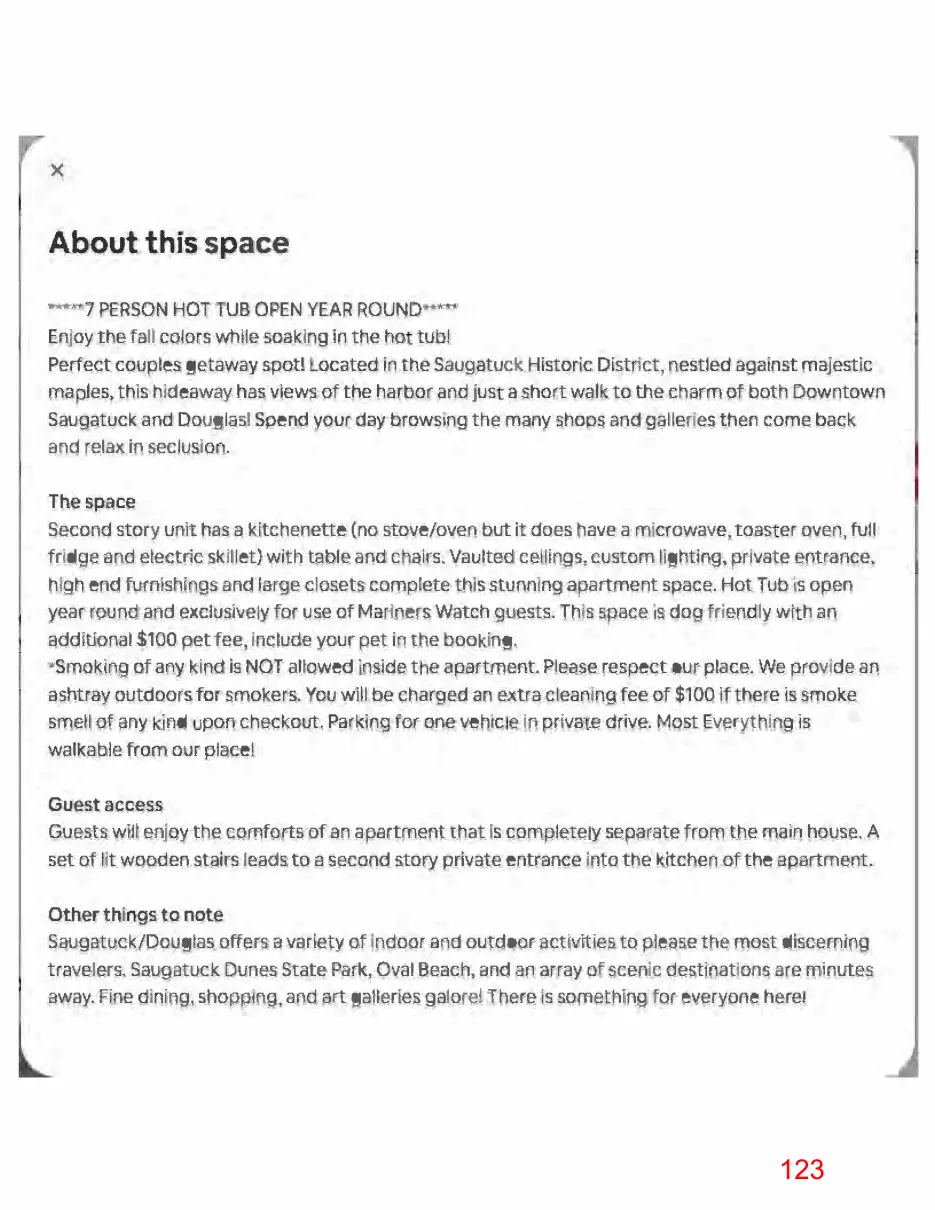 Page 123 of the packet; its text follows