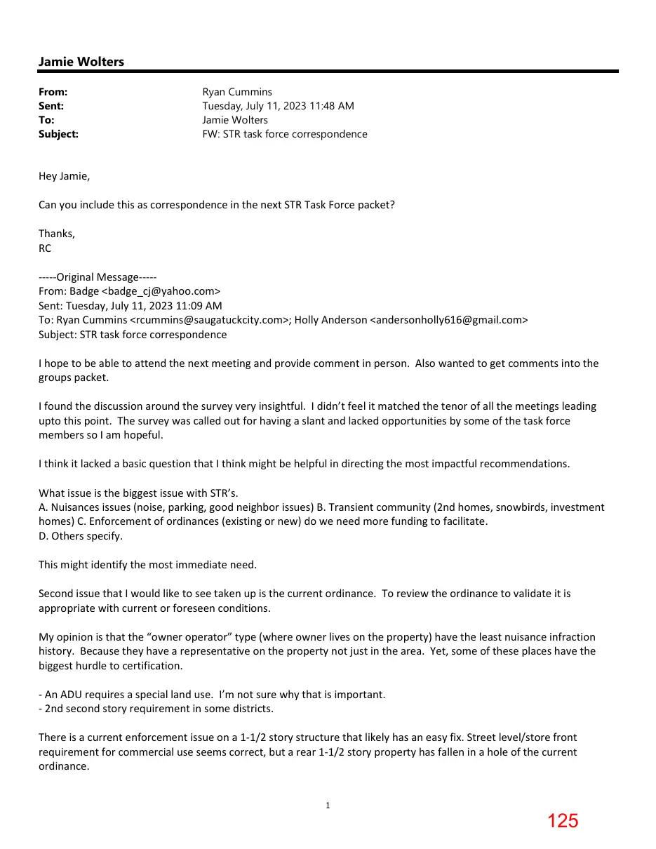 Page 125 of the packet; its text follows
