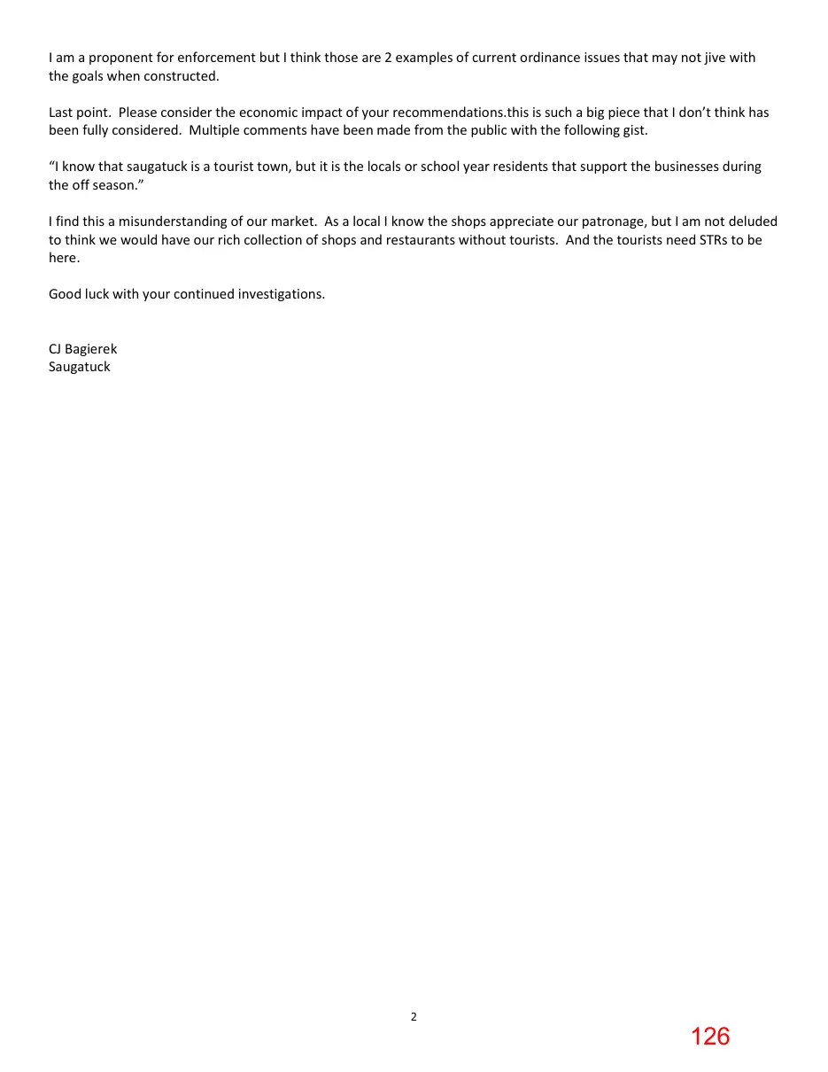 Page 126 of the packet; its text follows