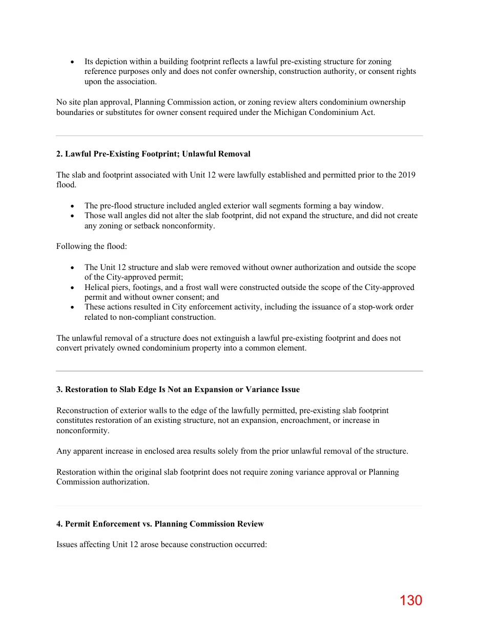 Page 130 of the packet; its text follows