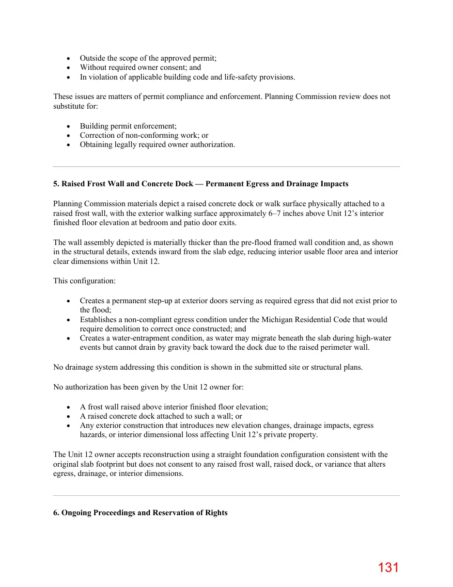 Page 131 of the packet; its text follows