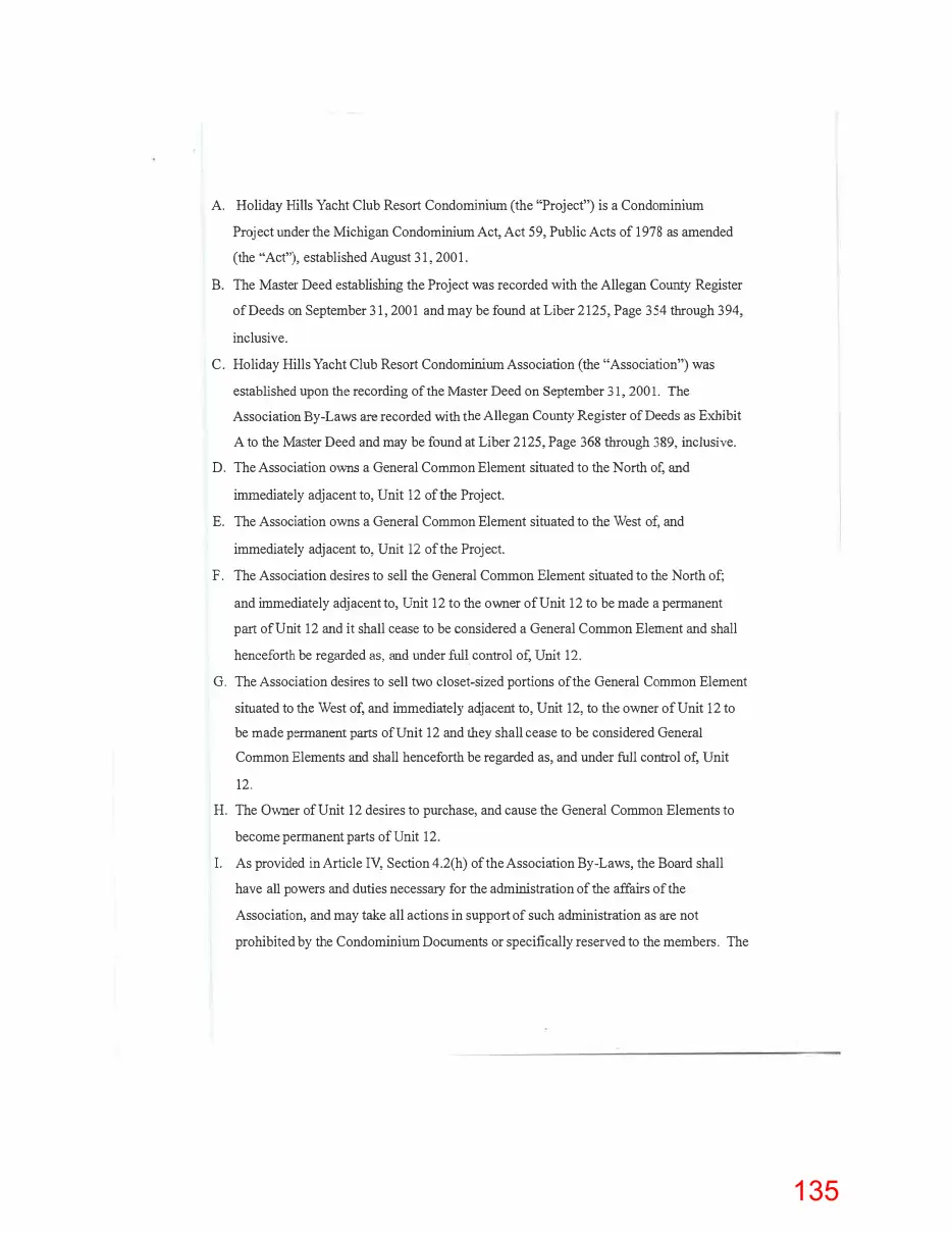 Page 135 of the packet; its text follows