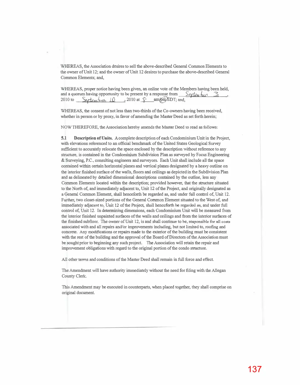 Page 137 of the packet; its text follows