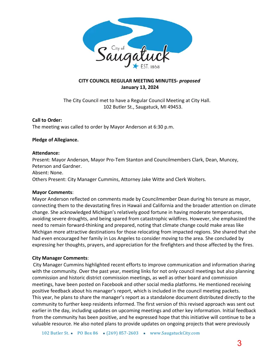 Page 3 of the packet; its text follows