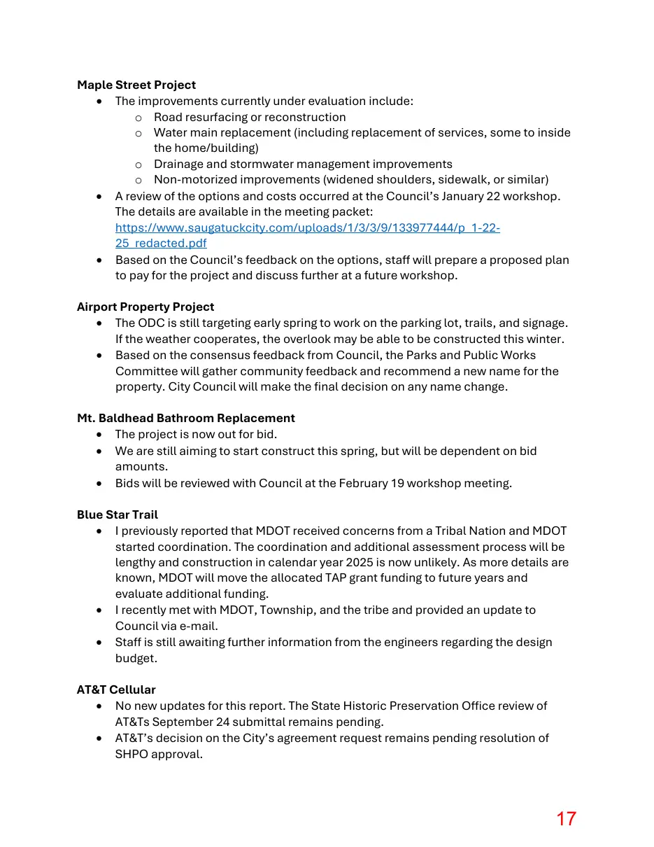 Page 17 of the packet; its text follows