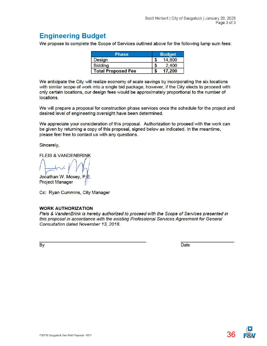 Page 36 of the packet, a scanned page