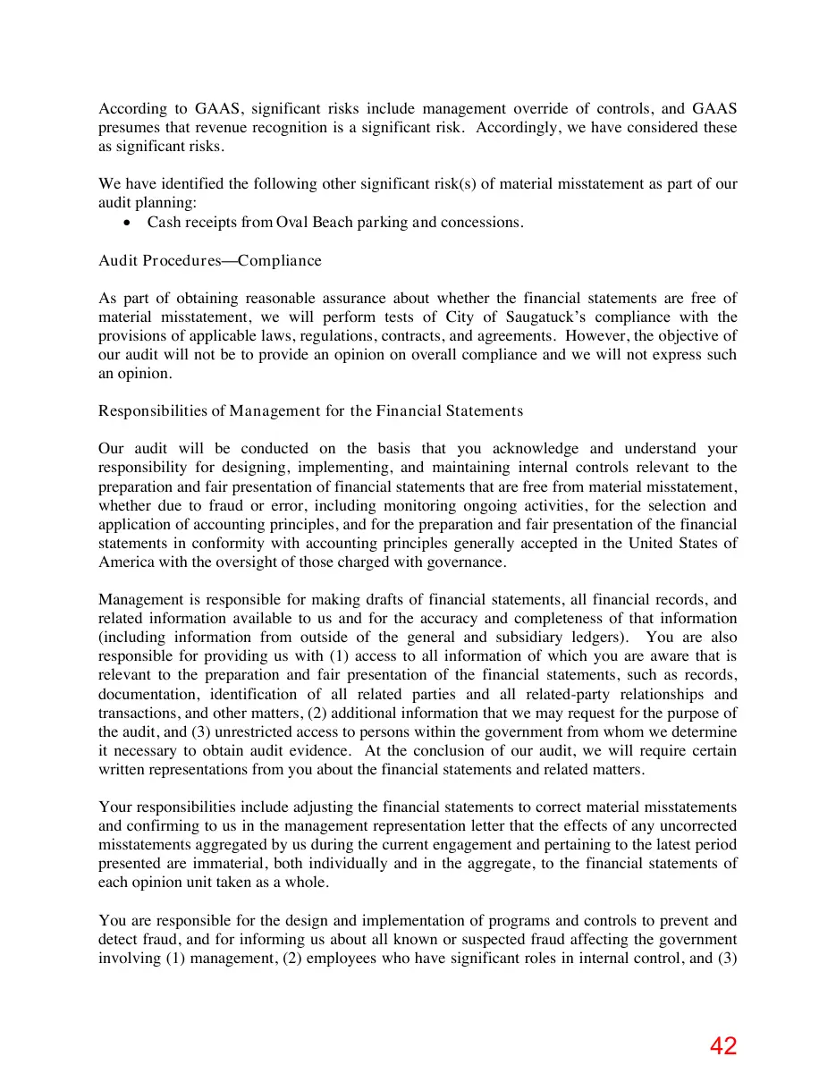 Page 42 of the packet; its text follows