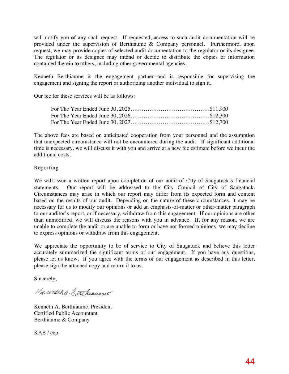 Page 44 of the packet; its text follows