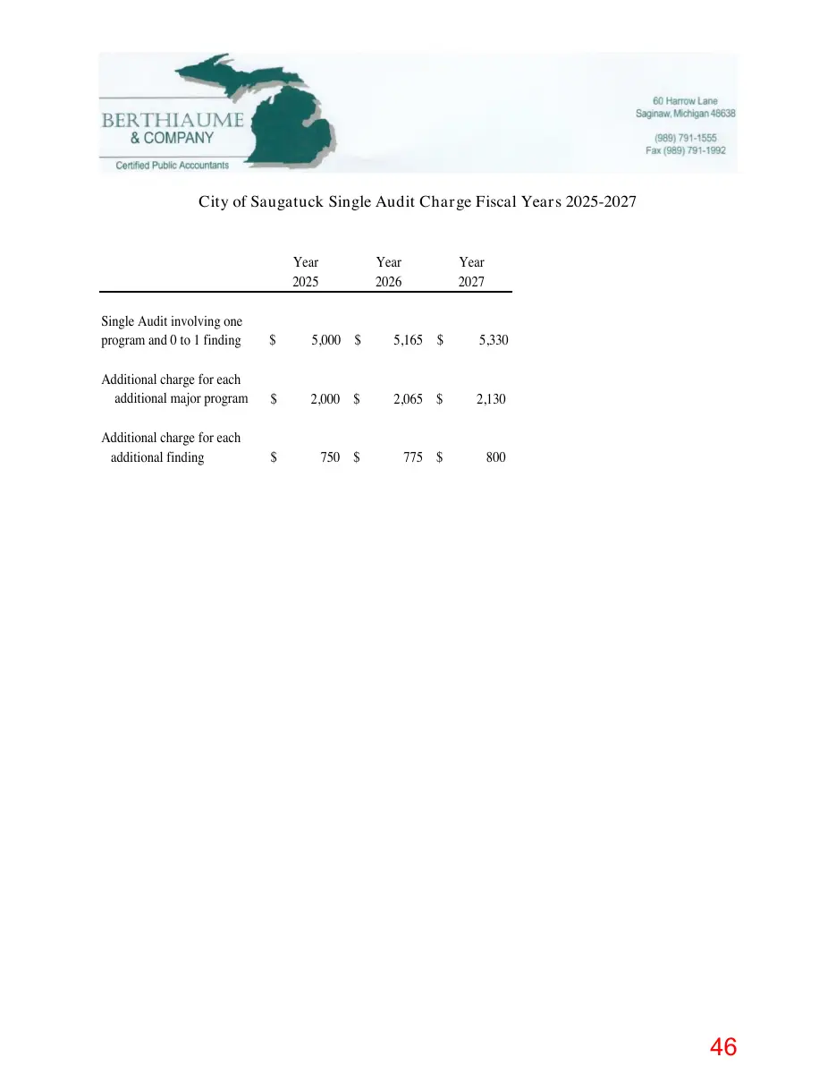 Page 46 of the packet; its text follows