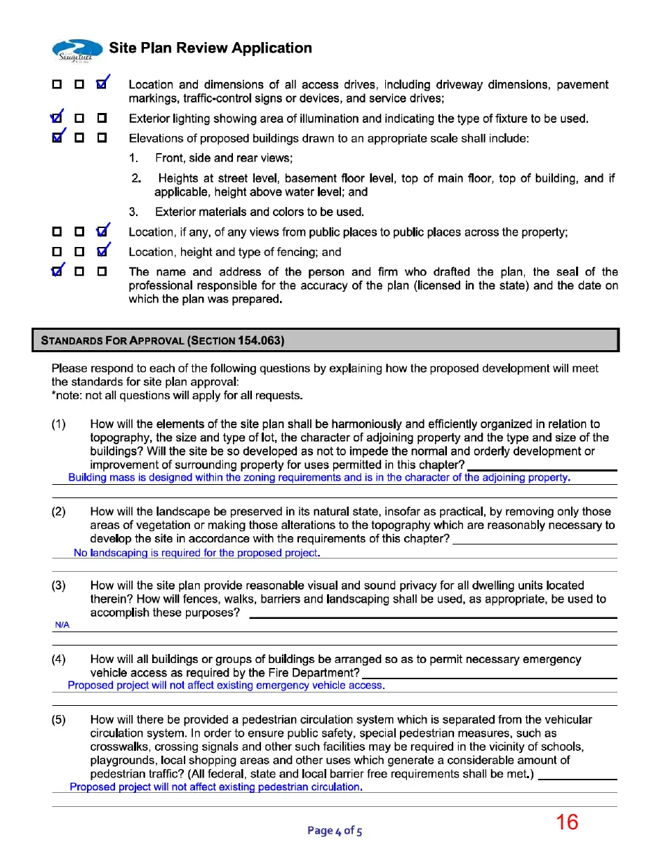 Page 16 of the packet, a scanned page