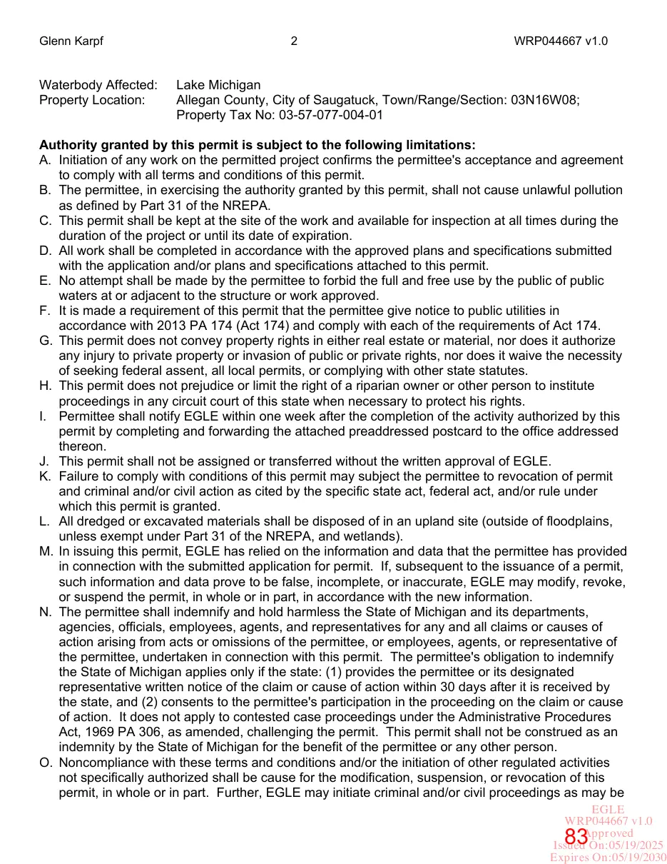 Page 83 of the packet; its text follows