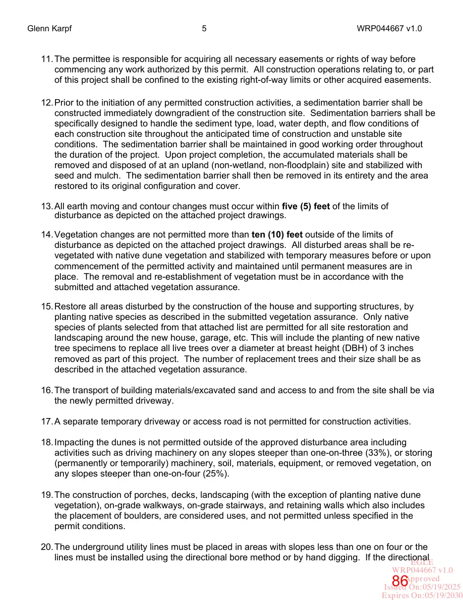Page 86 of the packet; its text follows