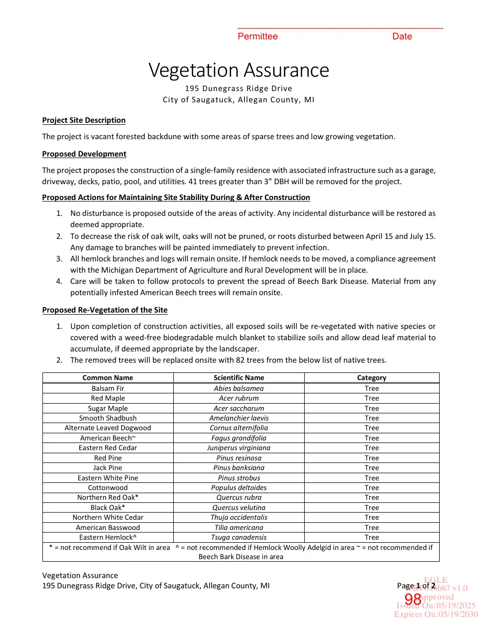 Page 98 of the packet; its text follows