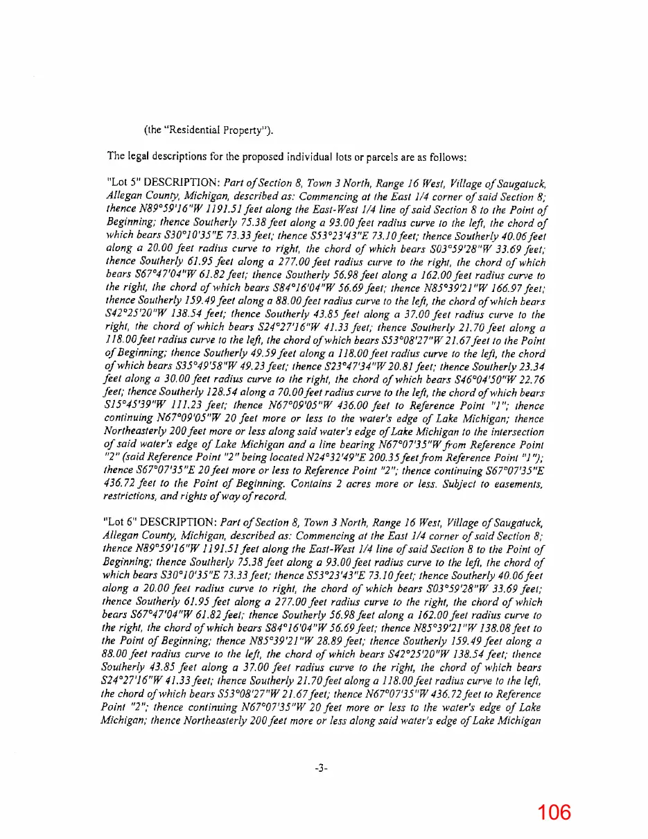 Page 106 of the packet; its text follows