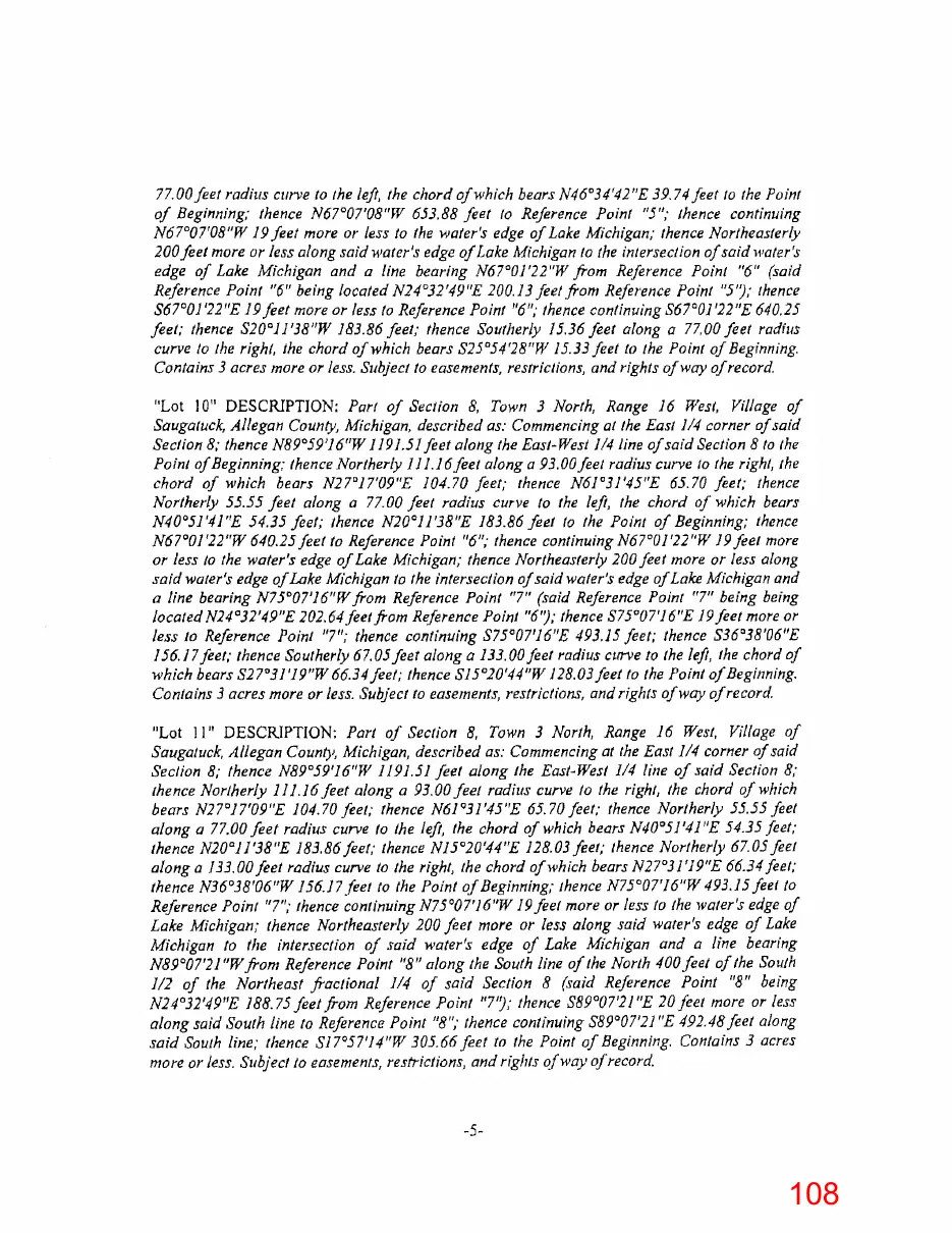 Page 108 of the packet; its text follows
