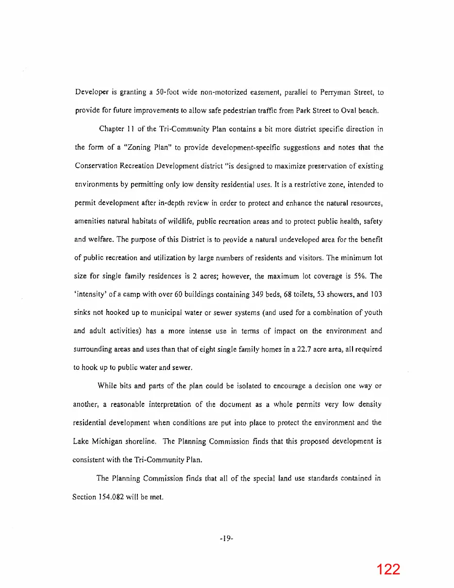 Page 122 of the packet; its text follows