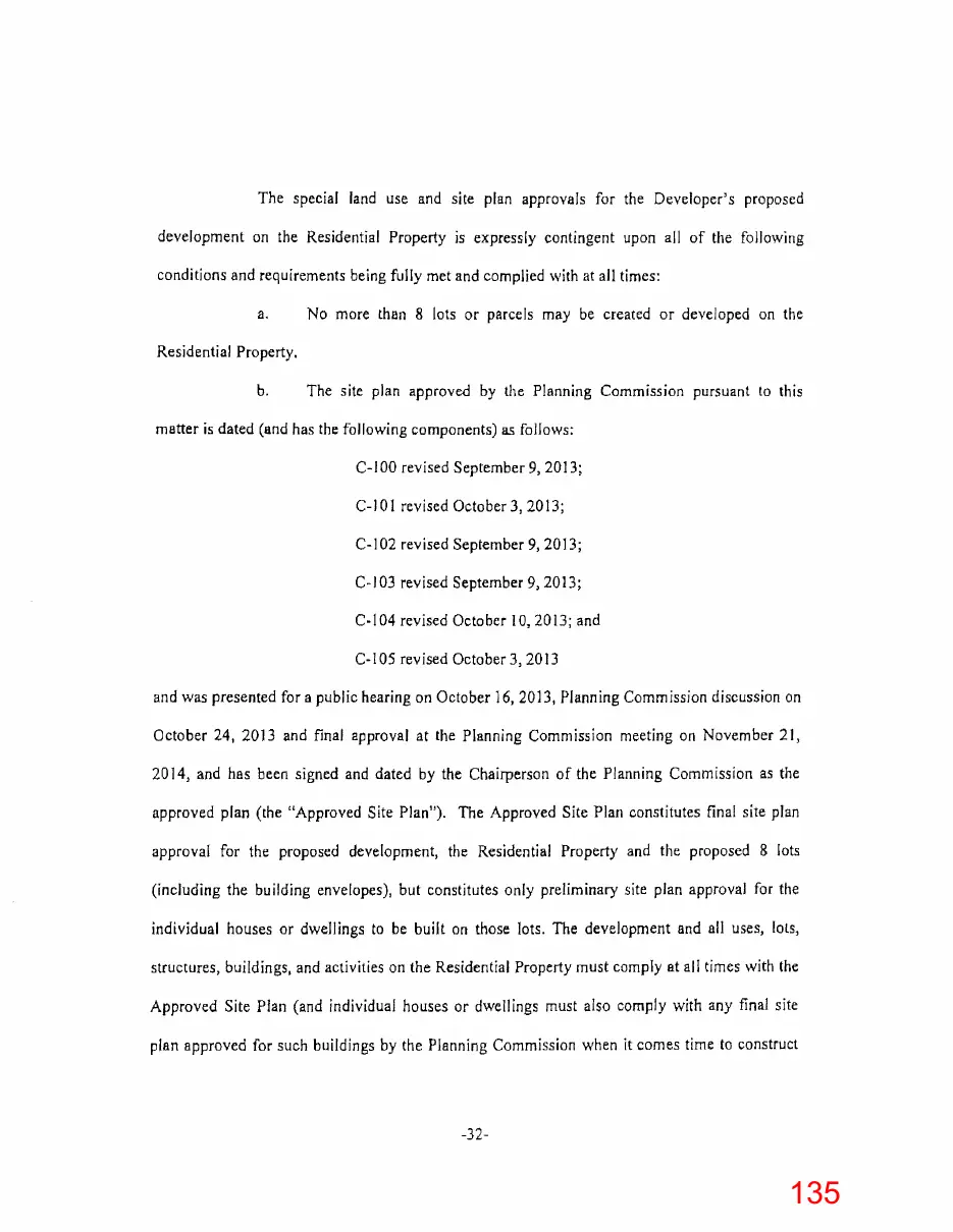 Page 135 of the packet; its text follows