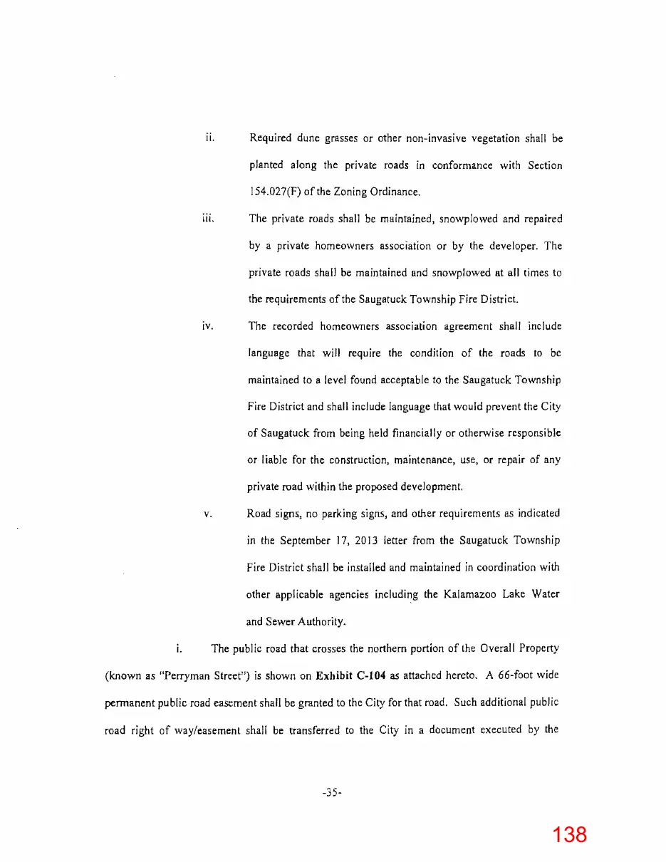 Page 138 of the packet; its text follows