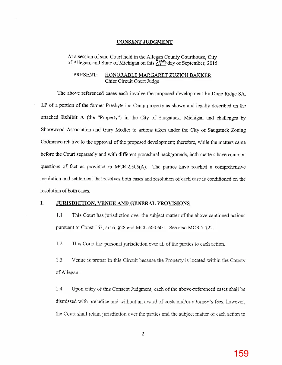 Page 159 of the packet; its text follows