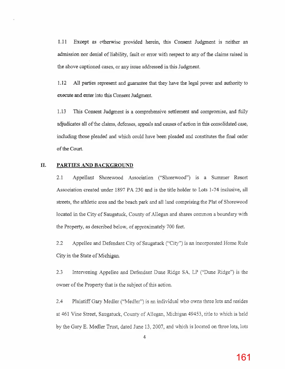 Page 161 of the packet; its text follows