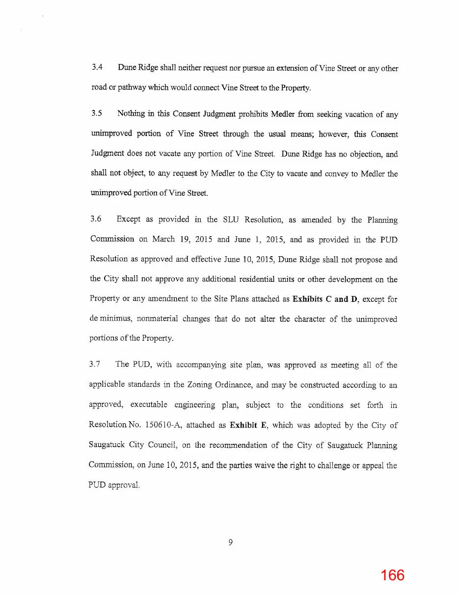 Page 166 of the packet; its text follows