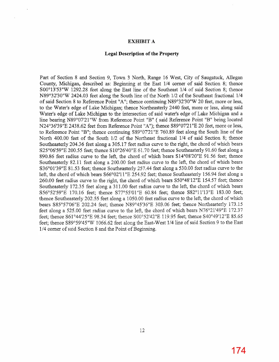 Page 174 of the packet; its text follows