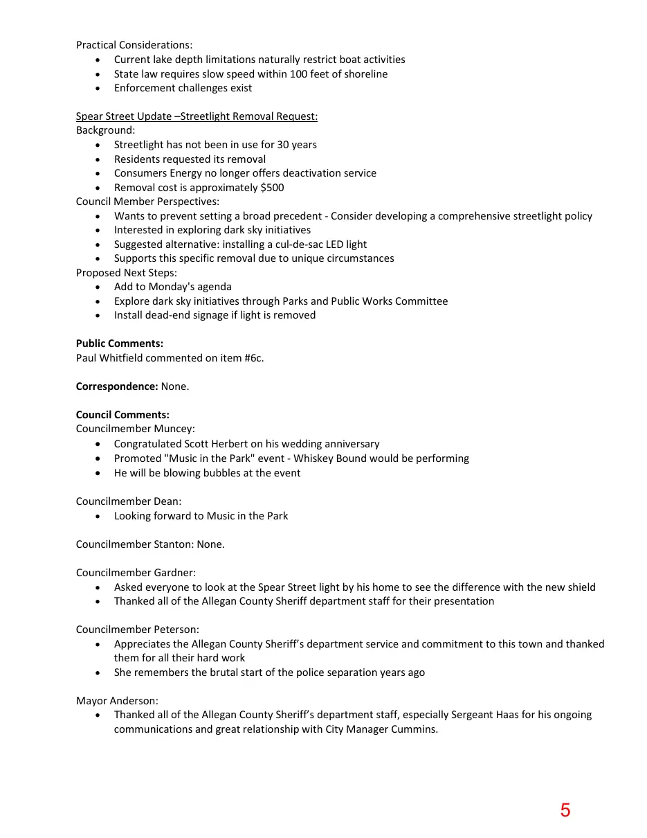 Page 5 of the packet; its text follows
