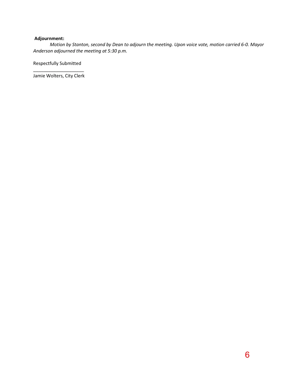 Page 6 of the packet; its text follows