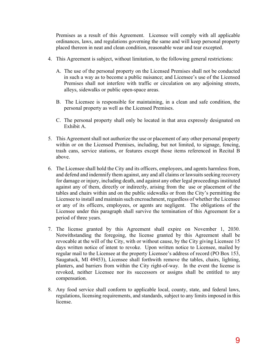 Page 9 of the packet; its text follows