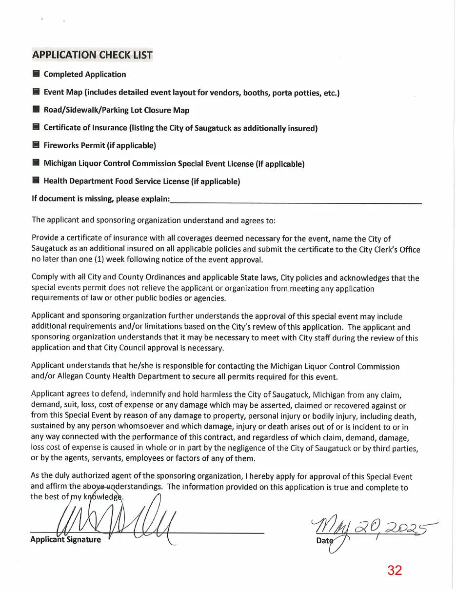 Page 32 of the packet, a scanned page