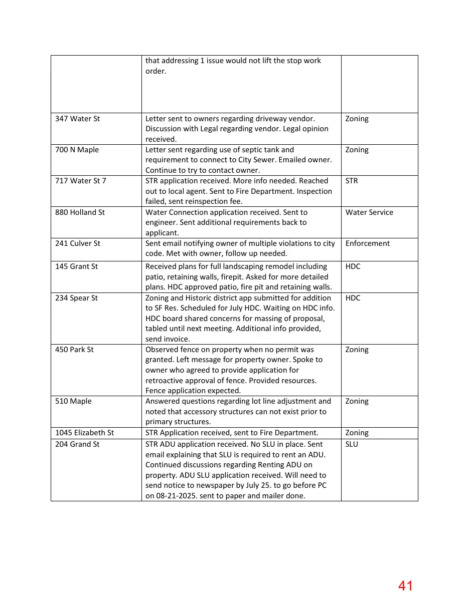 Page 41 of the packet; its text follows