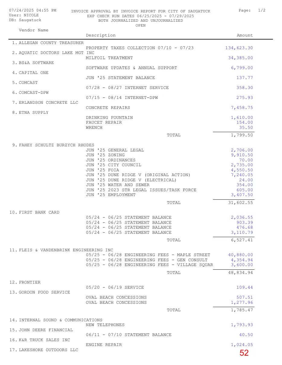 Page 52 of the packet; its text follows