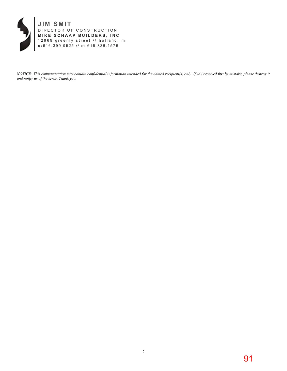 Page 91 of the packet; its text follows