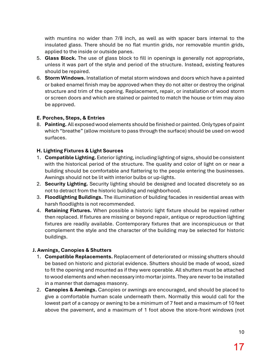 Page 17 of the packet; its text follows