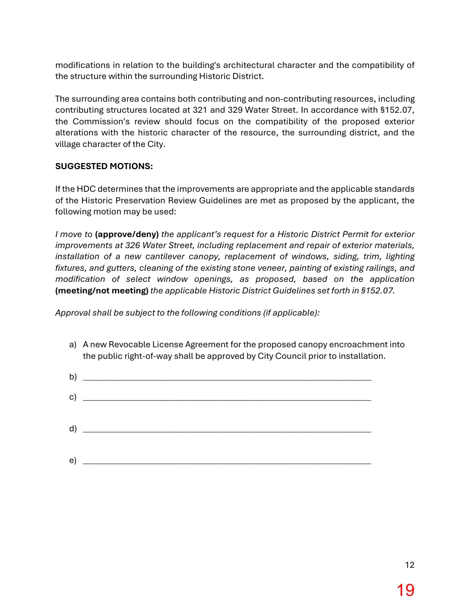 Page 19 of the packet; its text follows