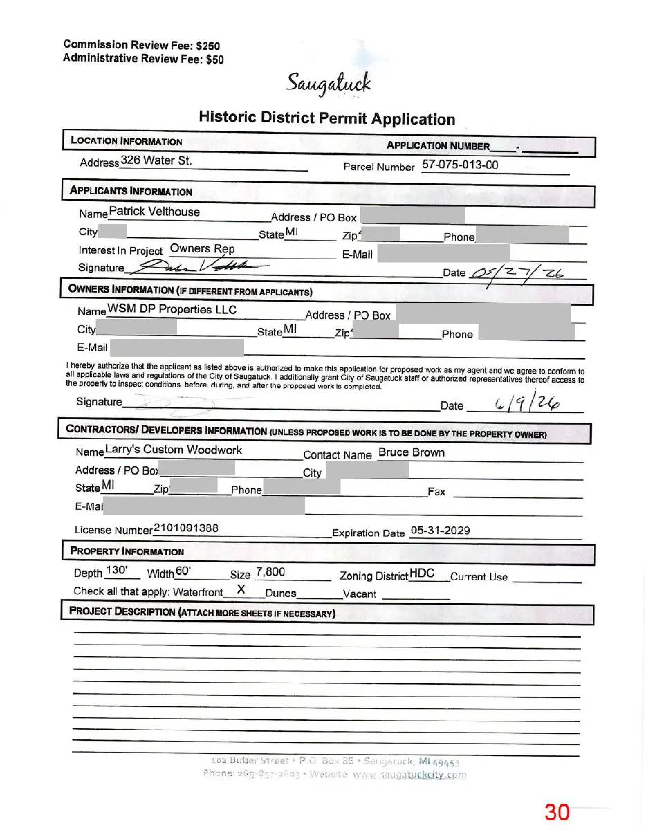 Page 30 of the packet, a scanned page