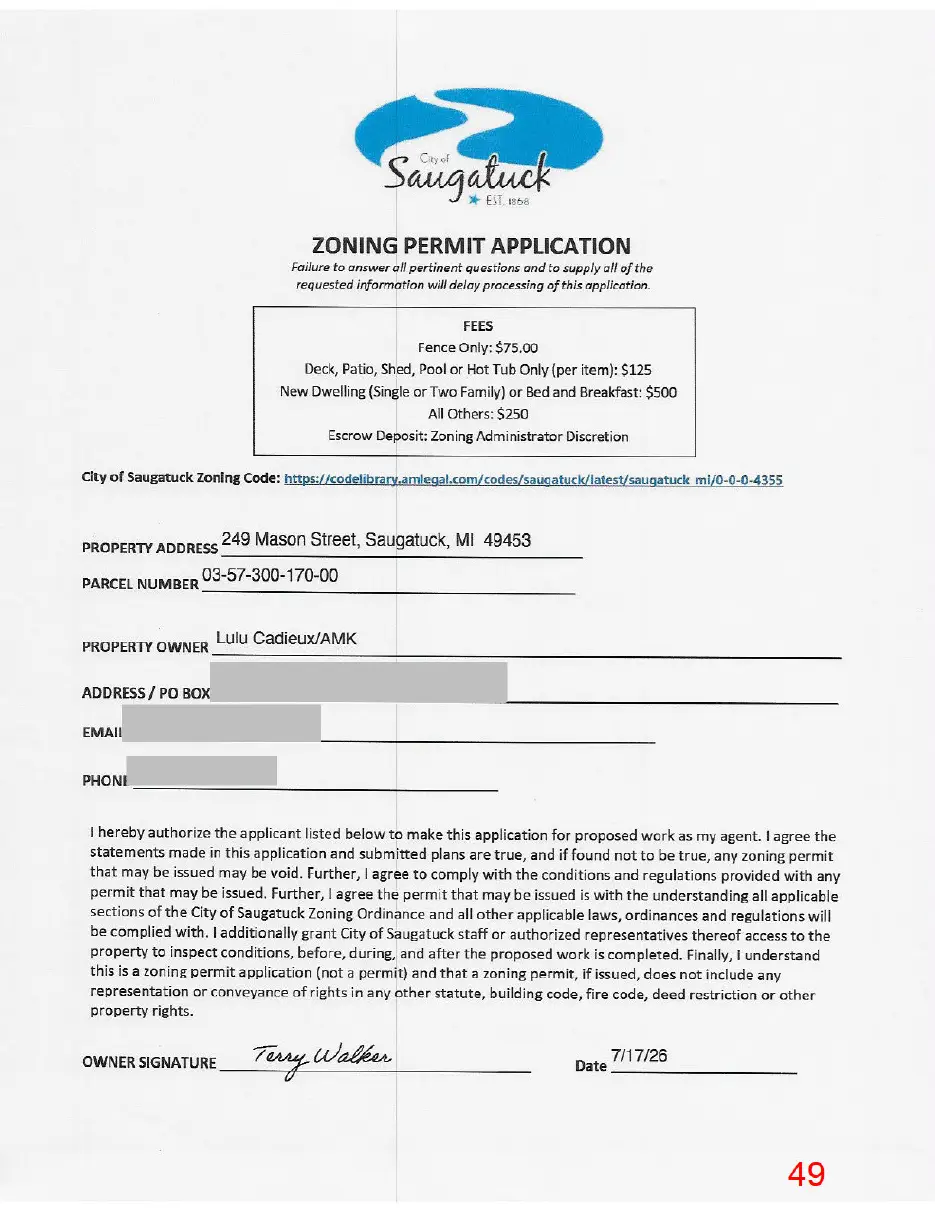 Page 49 of the packet, a scanned page